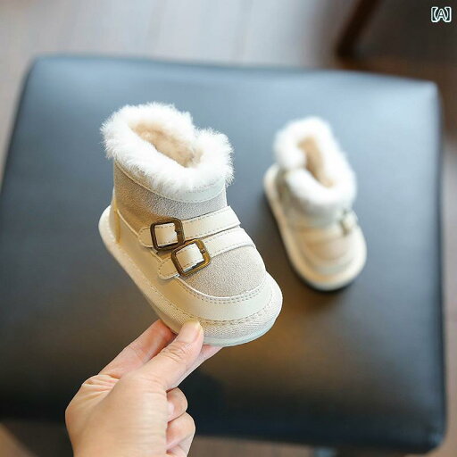 スノーブーツ ベビー コットン シューズ 冬 厚手 暖かい 裏起毛 防寒 ふわふわ おしゃれ スエード 男の子 子供 サイドジッパー 黒 スノーブーツ ベビー コットン シューズ 冬 厚手 暖かい 裏起毛 防寒 ふわふわ おしゃれ スエード 男の子 子供 サイドジッパー 黒