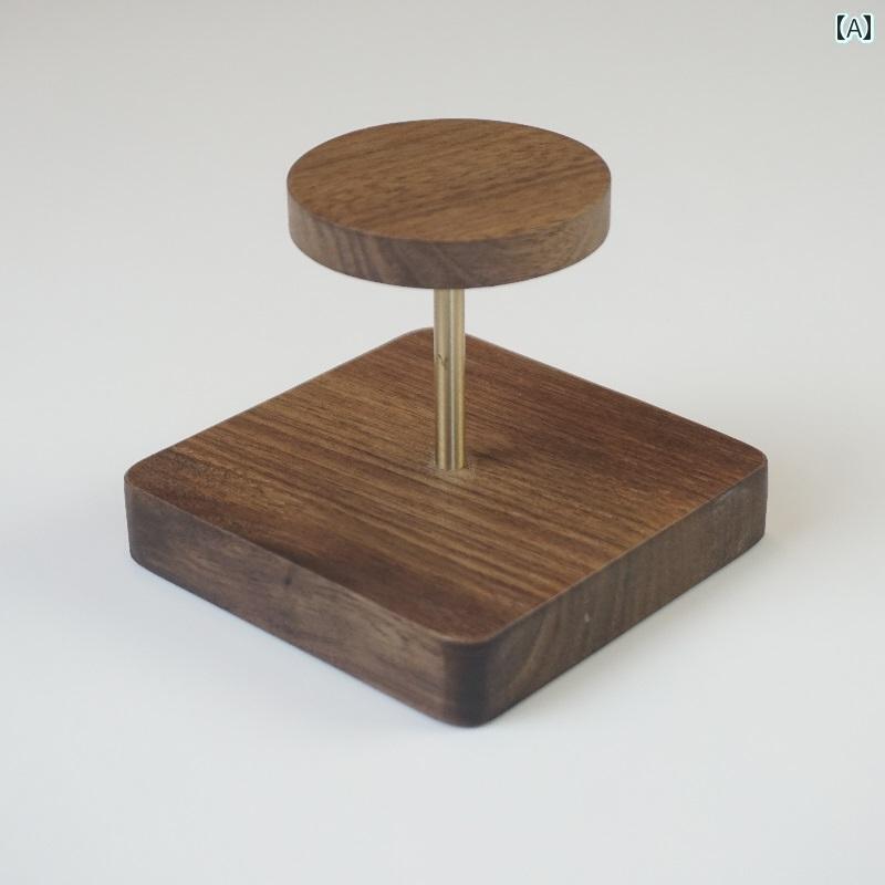 紙コップホルダー 店舗 使い捨て カップ 卓上 収納 ラック 家庭 ブラウン 木材 ソリッドカラー シンプ..