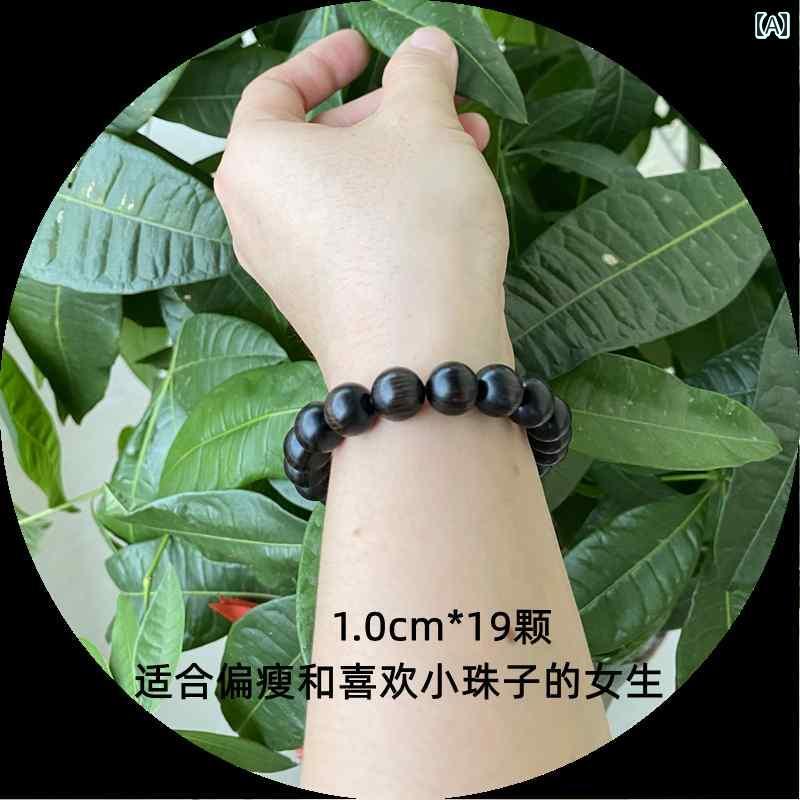 数珠 ブレスレット レディース メンズ ペア お守り 木 腕輪 アクセサリー 小物 黒檀 念珠 エボニー サンダル ローズウッド 大玉 仏具 仏教 エスニック レトロ シンプル おしゃれ プレゼント アフリカ ロザリオ ビーズ