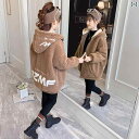 ボアコート 女の子 春秋冬 フード 羽織 ジャケット 子供 レディース 防寒 厚手 暖かい あったか カジュアル ポケット ジップアップ もこもこ 学校 公園 ...
