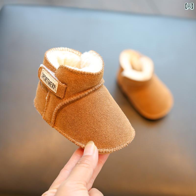 ベビー キッズ スノーブーツ ふわふわ かわいい 冬 あったかい 裏起毛 女の子 男の子 滑りにくい 面ファスナー 着脱簡単 履きやい 茶 ベージュ ピンク