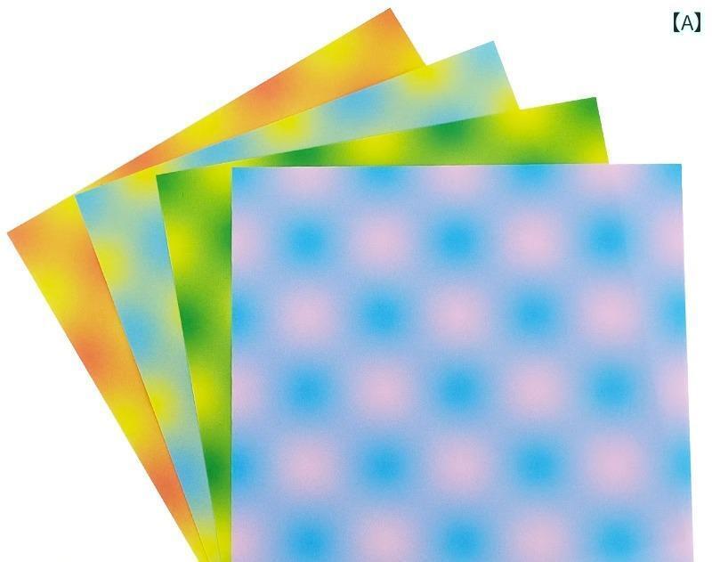 がみ 柄 模様 紙 カラーペーパー 折り紙 子供 大人 工作 知育 15cm 正方形 チェック ドット おしゃれ グラデーション 切り絵 貼り絵