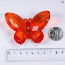 チック 宝石 おもちゃ 子供 アクリル 透明 大きめ かわいい カラフル 蝶 赤 オレンジ 黄 セット プレゼント 男の子 女の子
