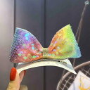 ヘアアクセサリー 子供 クリップ ゴム かわいい ベビー サイド グラデーション カラフル スパンコール キラキラ キラキラ女の子 プリンセス