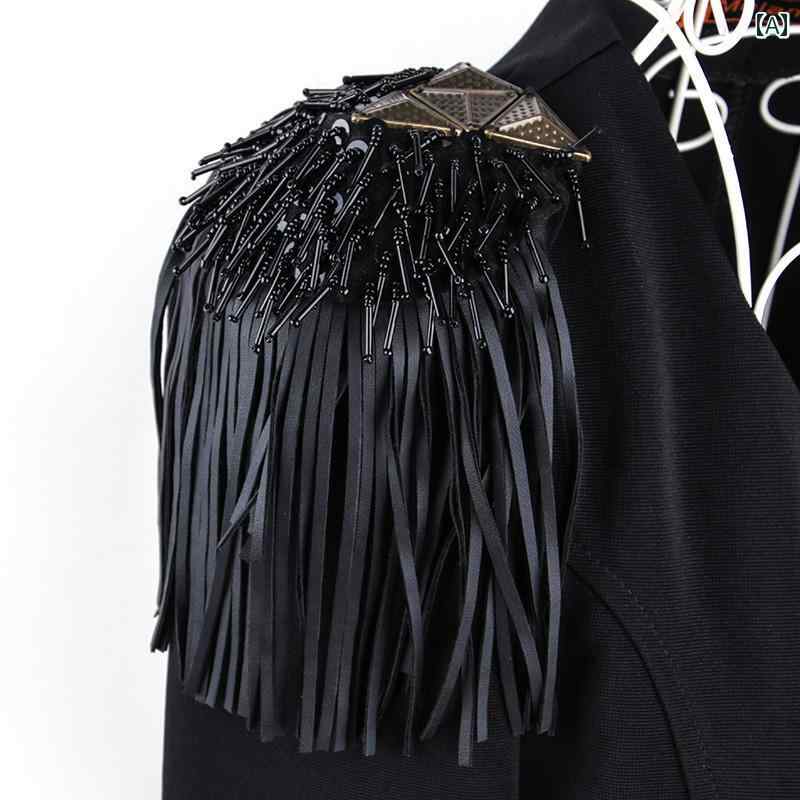 肩章 フリンジ ステージ 衣装 コスプレ 飾り 装飾 ミュージカル ダンス 英国 フリンジ メンズ レディース パフォーマンス アクセサリー ブローチ ジュエリ...