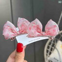 ヘアアクセサリー リボン 子供 髪飾り 女の子 立体 小花 ヘアクリップ ピン アクセサリー かわいい 入園 卒園式 七五三 誕生日 ギフト ピンク 緑 紫