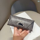 メガネケース おしゃれ 大人 お姫様 ポータブル コンパクト 保護 サングラス収納 ボックス ストレス軽減 ラインストーン きらきら クラウン 黒 緑 紫(4)