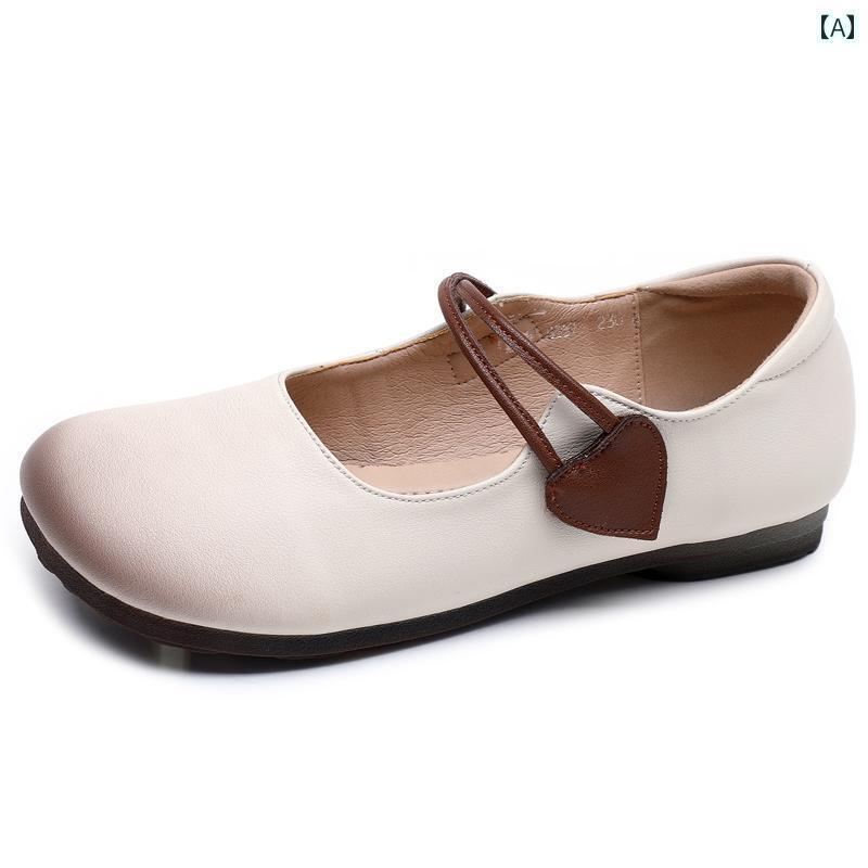 フラットシューズ つま先丸い 歩きやい レディース 大人 面ファスナー ラウンドトゥ 春夏カジュアル 妊..