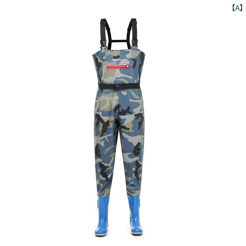 防水ズボン ウェーダー 大人 レディース 大きめサイズ 子供 ハーフ丈 釣り レインブーツ レインパンツ ..