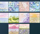 折り紙 おしゃれ 正方形 両面 花 手描き風 絵画 油絵 プリント 遊び 家 手先 カラフル ピンク 紫 緑 折り鶴 景品 粗品 ギフト