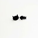 ピアス レディース アクセサリー 韓国 大人 誕生日 ホワイトデー 記念日 プレゼント かわいい イヤークリップ アシンメトリー シンプル 小振り 猫 魚の骨