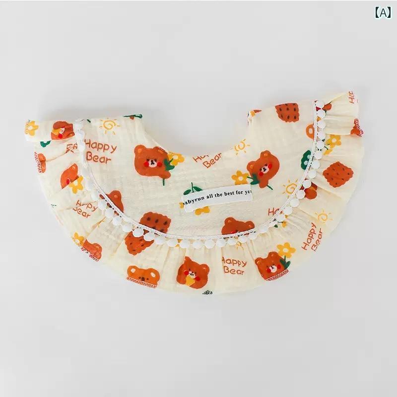 ベビー スタイ 男の子 女の子 赤ちゃん 新生児 綿 布 よれかけ ビブ 柔らかい 防水 360度 ギフト 出産祝い 保育園 かわいい 花柄 うさぎ ハート 赤 青 紫