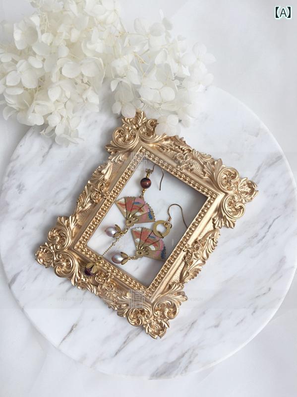 アクセサリー ディスプレイ レトロ ビクトリア アンティーク調 ミニ フォトフレーム エレガント 樹脂 ..