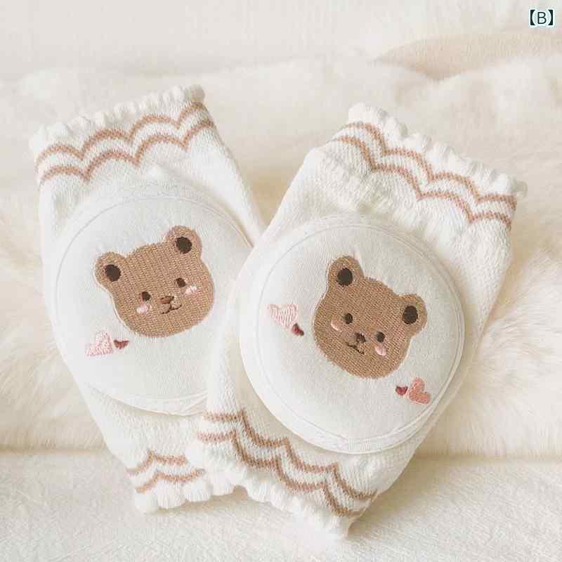 赤ちゃん 膝パッド くま うさぎ 虹 ナチュラル 韓国 コットン クッション 子供 春夏 サポーター 通気性 転倒 防止 脚 いい 保護 幼児 歩行 ベビー かわいい カバー テクター