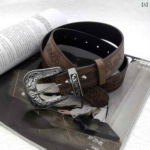 ベルト フリー レディース レトロ ワイド エスニック 民族 バックル 花柄 茶 PU 合金 ファッション アクセサリー おしゃれ ウエストマーク ベルト フリー レディース レトロ ワイド エスニック 民族 バックル 花柄 茶 PU 合金 ファッション アクセサリー おしゃれ ウエストマーク