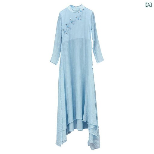 ベトナム 民族衣装 アオザイ レディース 春夏 チャイナドレス スリム ロング ワンピース きれいめ 上品 シンプル 長袖 婚礼 黒 青 ベトナム 民族衣装 アオザイ レディース 春夏 チャイナドレス スリム ロング ワンピース きれいめ 上品 シンプル 長袖 婚礼 黒 青