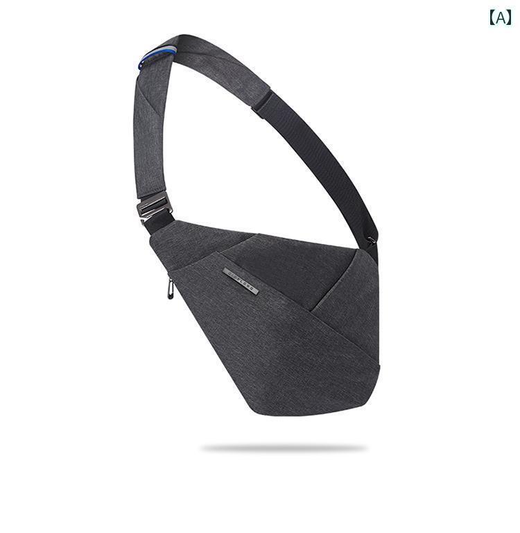 海外旅行 ボディバッグ メンズ デジタル機器 収納 ショルダーバッグ 防水 通気性 ぴったり フィット 盗難防止 貴重品 スポーツ アウトドア 黒 グレー 迷彩