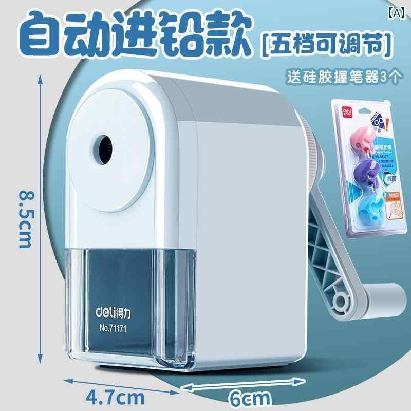 鉛筆削り 手動 えんぴつけり 勉強机 学校 オフィス 文房具 事務品 入学祝い ペンシルシャープナー シン..