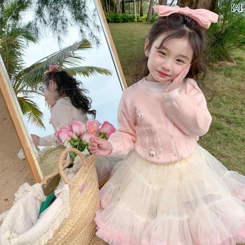 チュール ふんわりスカート キッズ ベビー 春秋 女の子 膝丈 Aライン メッシュ 裏地 フリル ふわふわ プリンセス かわいい ピンク 青 紫 発表会 ステージ 衣装