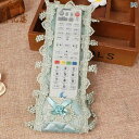 かわいい リモコンカバー ヨーロッパ テレビ エアコン 保護 防塵 汚れ防止 リボン レース 花 家庭 メッシュ