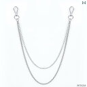 ウォレットチェーン アメカジ メンズ レディース兼 パンク ロック ヒップホップ アクセサリー 装飾 財布 鍵 パンツ スカート シンプル おしゃれ シルバー