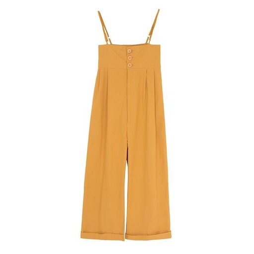 サロペット オールインワン パンツ レディース 夏 ベアトップ ボタン ベルト ワイド ロング丈 調節可能 ストラップ 薄手 スリム カジュアル おしゃれ 黄 白 サロペット オールインワン パンツ レディース 夏 ベアトップ ボタン ベルト ワイド ロング丈 調節可能 ストラップ 薄手 スリム カジュアル おしゃれ 黄 白