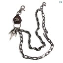 ウォレットチェーン アメカジ メンズ レディース兼 キーチェーン アクセサリー 装飾 パンツ スカート 財布 鍵 鎖 ストリート ヒップホップ パンク 鷲 十字...
