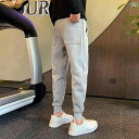 カジュアルパンツ メンズ おしゃれ 快適 レッグロック スウェット 秋冬 スポーツ 起毛 トレンディ