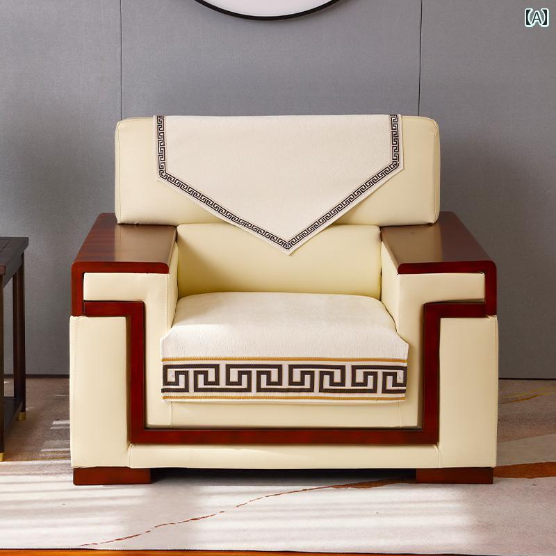 ソファー カバー かけるけ 中国 民族風 マルチ 座面 1人掛け 滑りにくい 背もたれ 汚れ防止 リビング ..