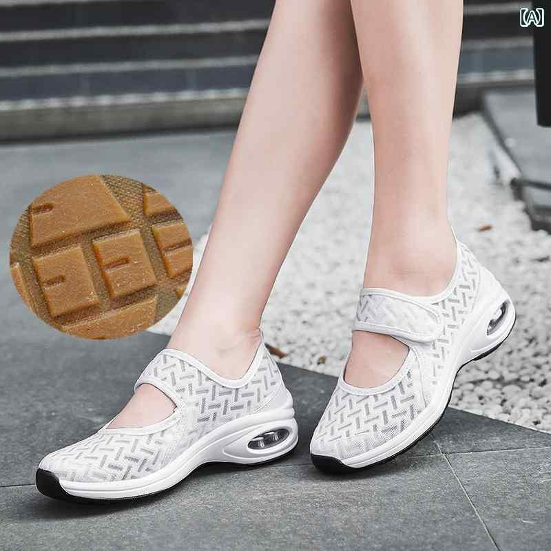 スニーカー レディース 歩きやい 軽量 メッシュ スポーツ シューズ 通気性 靴 ソフトソール カジュアル..