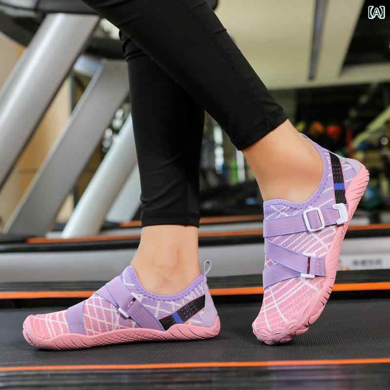 フィットネス シューズ メンズ レディース トレーニング スポーツ ジム 屋内 軽量 涼しい エアロビクス ヨガ スニーカー ピンク オレンジ ブラック