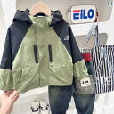 ウインドブレーカー キッズ 上着 アウター おしゃれ ファッション アイテム フード ジップアップ ボーイズ ポリエステル アーミーグリーン 紫