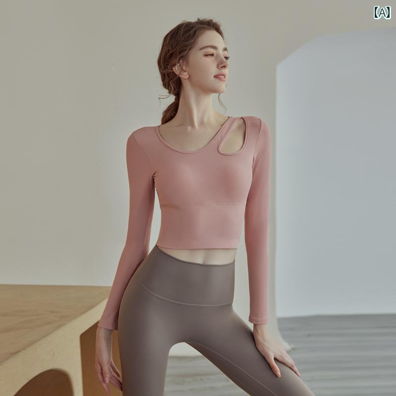 フィットネスウェア レディース 長袖 春夏 トップス スポーツ品 ジム トレーニング ピラティス おしゃ..