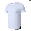 トレーニングウェア メンズ 半袖 トップス 筋トレ ジム フィットネス ジョギング スポーツ 夏 ゆったり 速乾 吸湿性 通気性 薄手 柔らかい ラウンドネック...