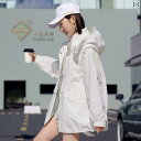 ウインドブレーカー レディース 春 韓国 ゆったり カジュアル 秋 ジャケット フード ジップアップ ポケット 無地 スタンドカラー 白 黄 ピンク