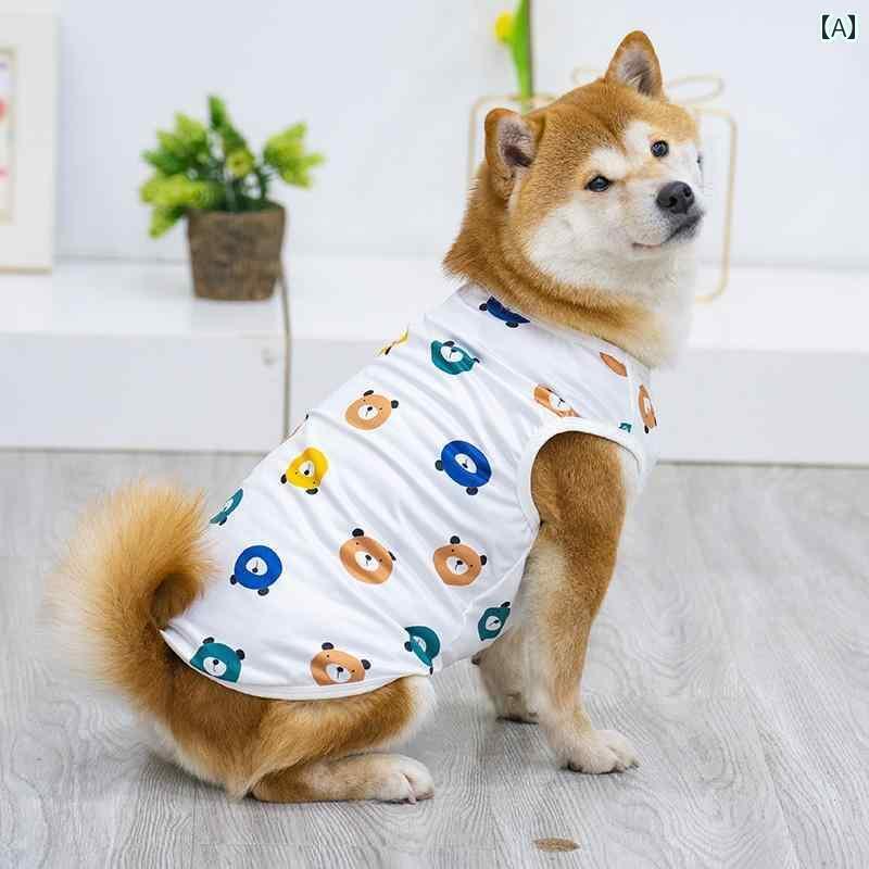 犬 夏服 大きめサイズ ペット ドッグウェア 薄手 ゴールデンレトリバー ラブラドール サモエド コリー ..