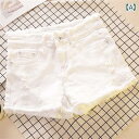 ダメージ デニム ショートパンツ レディース 大人 大きめサイズ ハイウエスト ズボン ボトムス ジーンズ Gパン 夏 柔らかい ストレッチ ゆったり ワイド ...