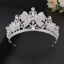 ウエディング ティアラ ヘアアクセサリー 結婚式 ブライダル クラウン バロック シンプル エレガント レディース 誕生日 撮影 小物 きらきら