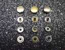 コンチョ ボタン レザークラフト パーツ 金具 DIY アクセサリー 布 財布 バックル シルバー ブロンズ ブラック 丸パンチ 取付工具