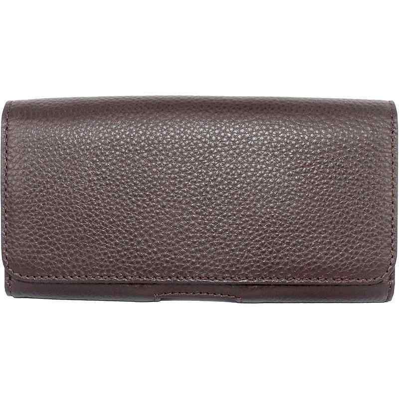 ベルトポーチ メンズ ウエスト 牛革 ケース 携帯電話 スマホ 吊り下げ バッグ 旅行 ウォーキング 防水 レトロ 薄手 横型 黒 茶