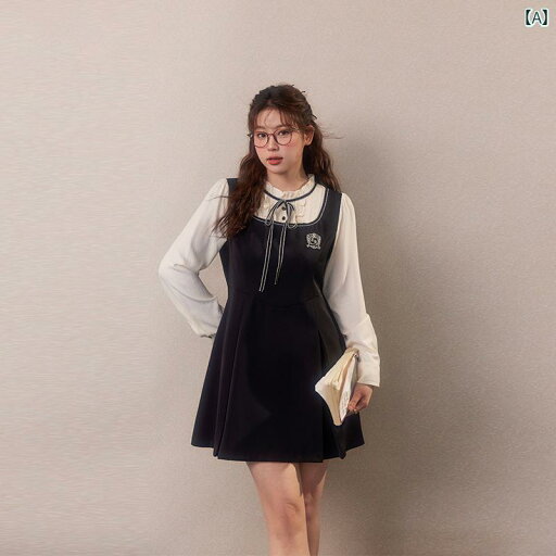 大きめサイズ レディース おしゃれ ファッション カジュアル デート 女子会 普段使い 大人 早春 カレッジ フェイク セットアップ ドレス 春 大きめサイズ レディース おしゃれ ファッション カジュアル デート 女子会 普段使い 大人 早春 カレッジ フェイク セットアップ ドレス 春