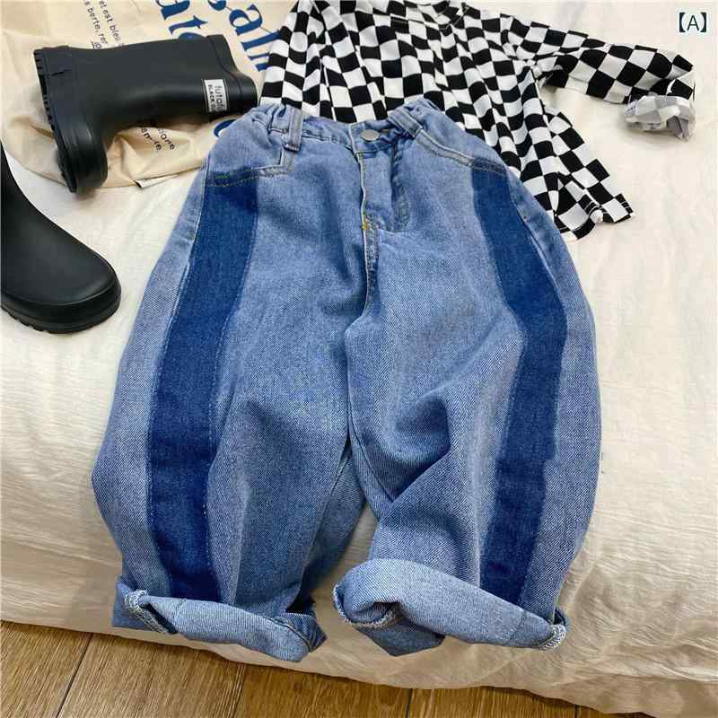 子供服 女の子 キッズ かわいい おしゃれ ズボン 春秋 ワイドレッグ ジーンズ パンツ