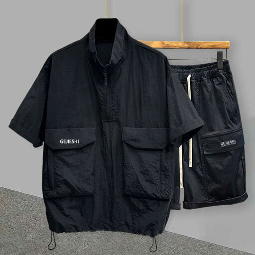 Tシャツ ハーフパンツ セットアップ メンズ 半袖 薄手 春夏 ルームウェア 部屋着 ワンマイルウェア カジュアル リラックス しわ加工 ゆったりとしたシルエット 大きめデザイン ゆったり 韓国ファッション ストリート系 おしゃれな Tシャツ ハーフパンツ セットアップ メンズ 半袖 薄手 春夏 ルームウェア 部屋着 ワンマイルウェア カジュアル リラックス しわ加工 ゆったりとしたシルエット 大きめデザイン ゆったり 韓国ファッション ストリート系 おしゃれな