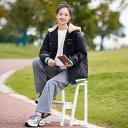 中綿アウター 子供向け 女の子 学生 スタジャン キルティング 秋冬 防寒 暖かい ポリエステル フード付き ジップアップ 長ズボン 厚手 上下セット