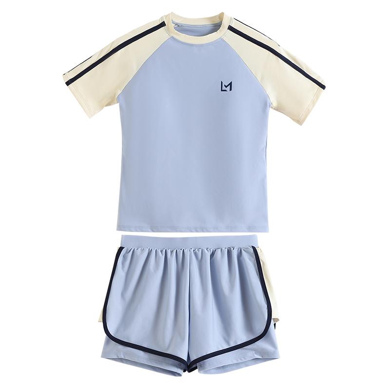 水着 女の子 ジュニア 小中学生 水着 上下に分かれたタイプ 練習用 競泳用 フィットネス プール 海水浴..