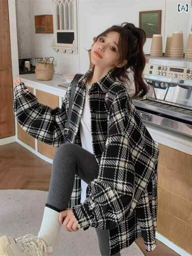 レディース トップス カジュアル おしゃれ 普段使い 韓国 大きいサイズ レングス ヒップ カバー 長袖 チェック シャツ ジャケット 秋冬 ゆったり スリム レディース トップス カジュアル おしゃれ 普段使い 韓国 大きいサイズ レングス ヒップ カバー 長袖 チェック シャツ ジャケット 秋冬 ゆったり スリム