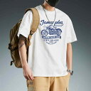 Tシャツ メンズ 半袖 ゆったり 肩落ち 丸首 綿 街中でも映える普段着 かっこいい 汗をかいてもさらっと快適 普段使い おしゃれ 春夏