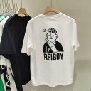 Tシャツ メンズ 半袖 クルーネック コットン アルファベットプリント ゆったりシルエット カジュアル プルオーバー トップス カットソー 春夏 接触冷感 日常使い アメカジ