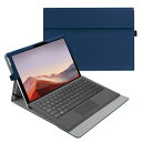 Fintie for Microsoft Surface Pro 7 Plus/ 7 / 6 / 5 2017 / 4 / 3 ケース 専用スタンドカバー 薄型 軽量 ペンホルダー付き マルチ視角 合成皮革保護ケース (ネイビー)(2)
