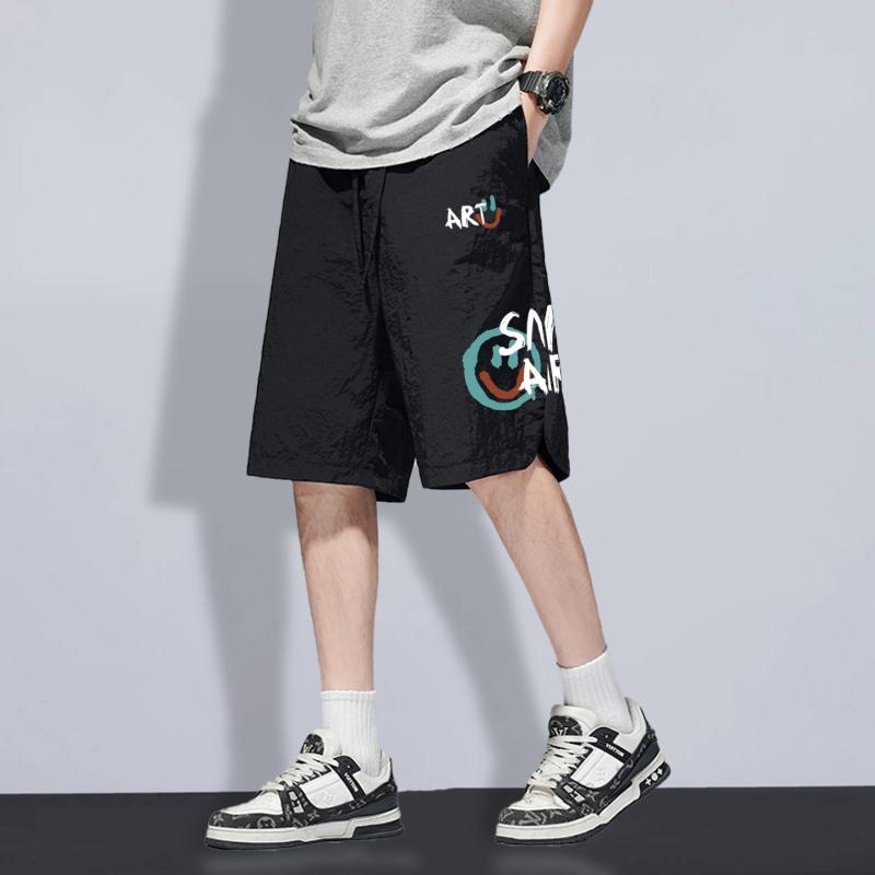 半ズボン メンズ ひんやり 薄手 春夏 乾きやすい ゆったり カジュアル スポーツ 普段使い ナイロン 伸縮性 ポケット付き まっすぐな形 五分丈